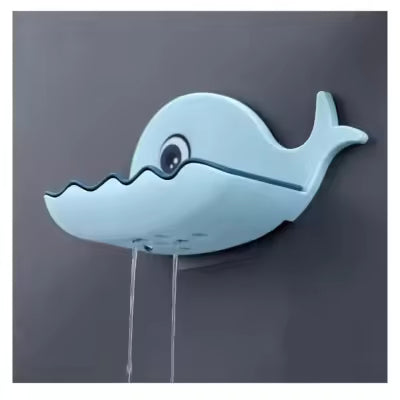 Fish Shape Soap Box Bathroom Drain Soap Holder Rack Self-Adhesive Wall Mounted Soap Tray Plate Bathroom Supplies Bathroom Gadge