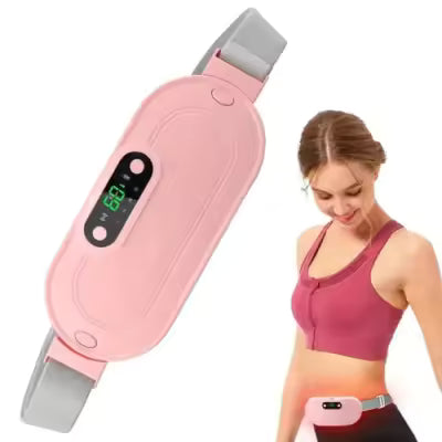 Period Pain Relief Belt - Cramp Relief Belt - Menstrual Heating Pad Massager - Heating Pad for Girls Cramps - 3 Heat Levels & 4 Modes, Electric Belt Massage for Women and Girls -Electric Massager Machine for Women-Massager/Beauty Tools - Heated Massage