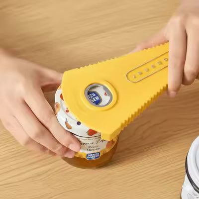[Best Quality] Multifunction Opener Tool Lid Jar Opener Screw Cap Jar Bottle Opener Can Opener Manual Non-slip Twist Cap Bottle Launcher Opener Kitchen Gadget , can opener , Botle opener