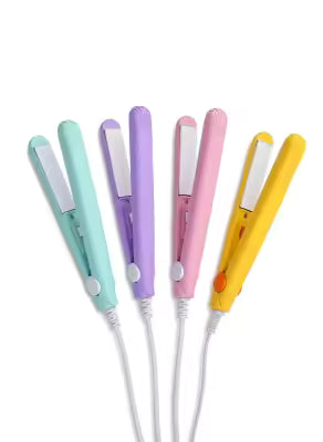 Portable Mini Hair Straightener for Girls | Fast Heating, Travel-Friendly Flat Iron | Elegant Styling Tool with Anti-Slip Design