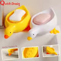 Duck Shape box Quick Drain Soap tray Thickened Plastic Drainage Soap Holder Soap dish Bathroom Accessories