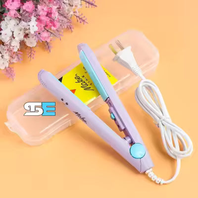 Portable Mini Hair Straightener for Girls | Fast Heating, Travel-Friendly Flat Iron | Elegant Styling Tool with Anti-Slip Design