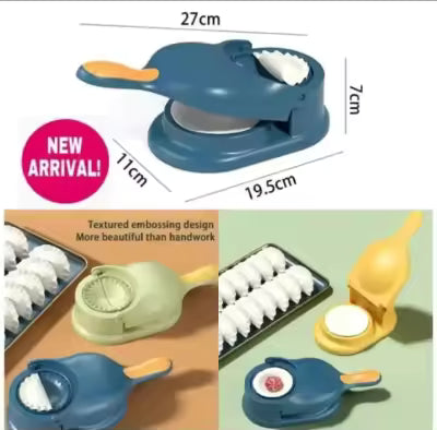 2 In 1 Samosa & Kachori Maker, LARGE SIZE Dumpling Maker Machine, Make Delicious Samosa/ Kachori Quickly and Easily Curry Puffs Maker, Empanada Maker Press, New Mould for Gujia Ghughra Momos Samosas Making