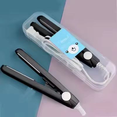 Portable Mini Hair Straightener for Girls | Fast Heating, Travel-Friendly Flat Iron | Elegant Styling Tool with Anti-Slip Design