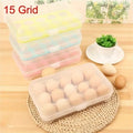 Delicate 15 Girds transparent Egg tray/Egg Storage Boxes/ Egg Refrigerator Holder