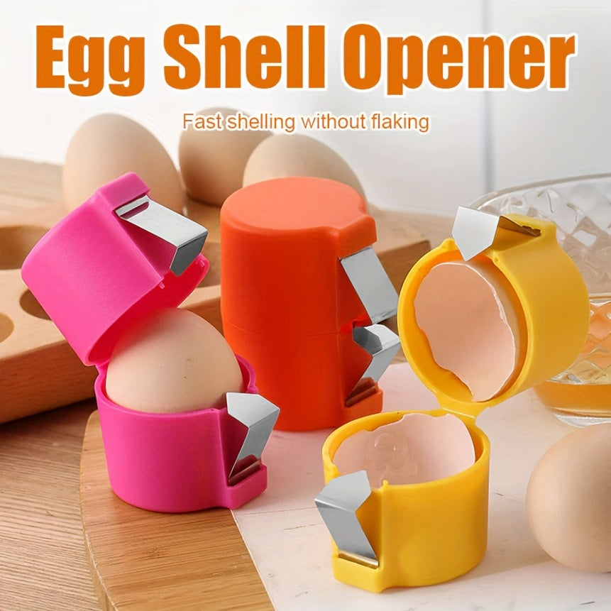 Egg Shell Opener – Multifunctional Egg Cracker Tool for Raw & Boiled Eggs, Handheld Peeler and Slicer Kitchen Accessory