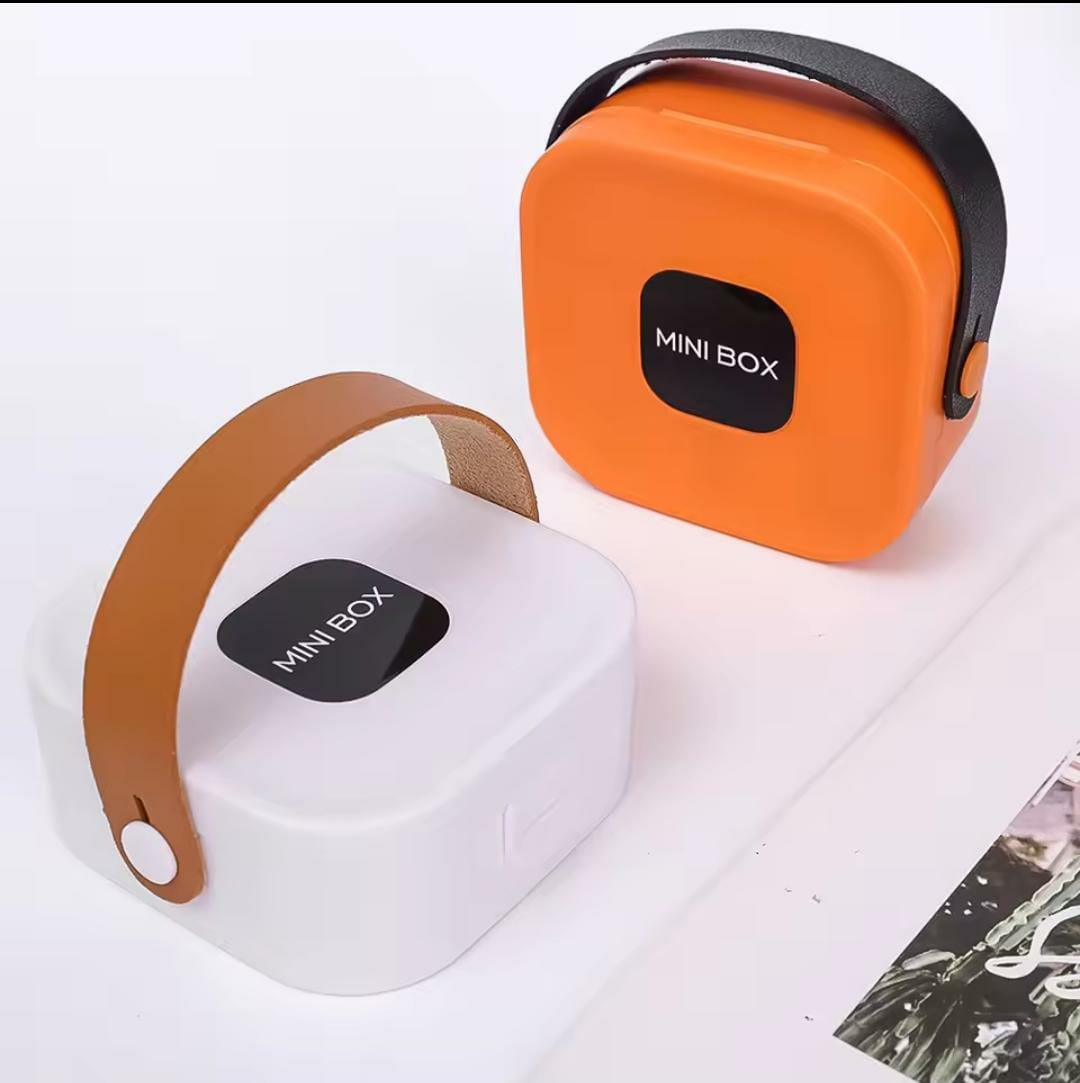 Ins Jewelry Box Portable Travel Storage Earring Necklace Ring Organizer Case With Leather Handle Simple Mini Jewelry Display BBD