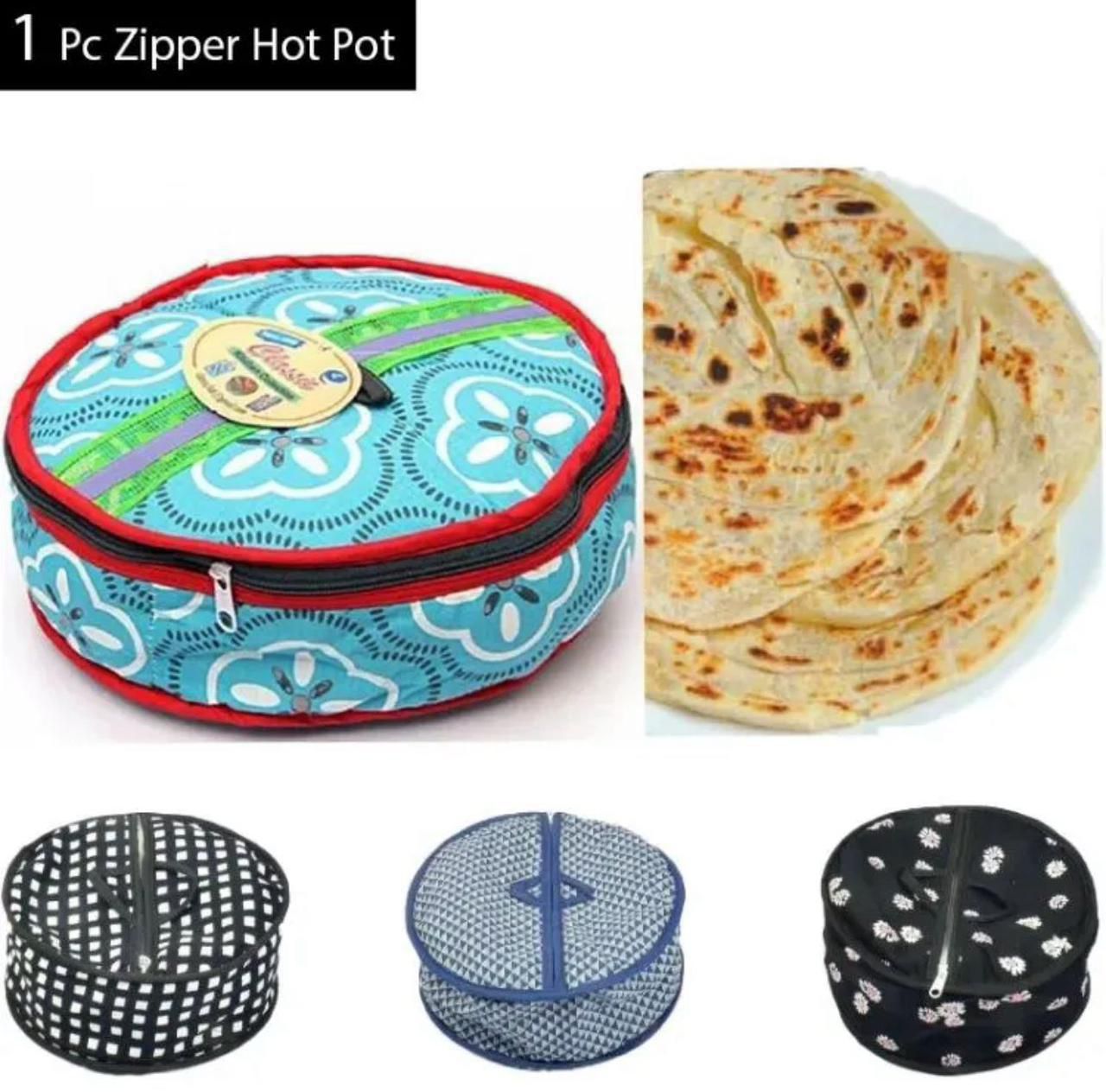Insulated Roti & Chapati Warmer Pouch – Fabric Round Food Cover & Hot Bread Keeper for Rotis, Parathas, and Chapatis