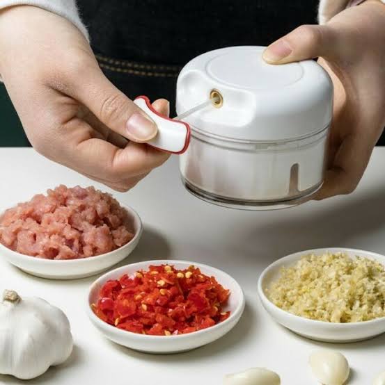 Mini Garlic Slicer Household Mincing Machine Minced Hand Pull Grinder Grill Vegetable Meat Kitchen Multi Chopper Shredder Gadget