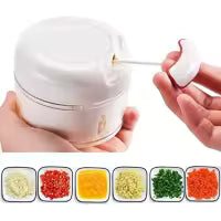 Mini Garlic Slicer Household Mincing Machine Minced Hand Pull Grinder Grill Vegetable Meat Kitchen Multi Chopper Shredder Gadget